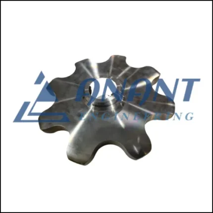 A close-up image of Anant Engineering's conveyor sprocket used in material handling systems.