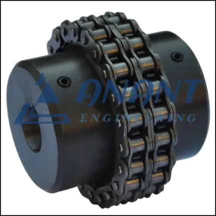 A close-up image of Anant Engineering's chain coupling used in mechanical systems.