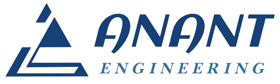 Anant Engineering logo - A stylized gear symbolizing precision and innovation.