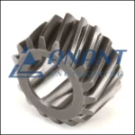 A close-up image of Anant Engineering's helical gear used in mechanical systems.