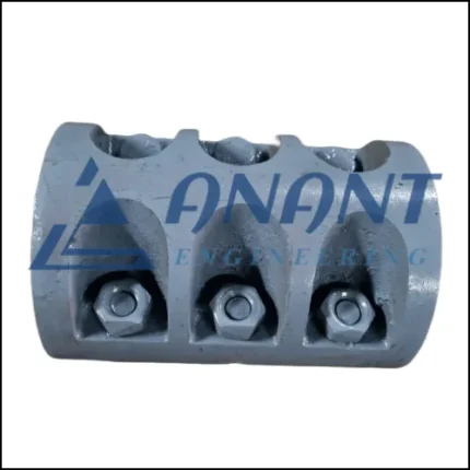 A close-up image of Anant Engineering's muff coupling used in mechanical systems.