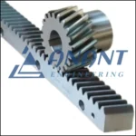 A close-up image of Anant Engineering's rack and pinion gear used in mechanical systems.