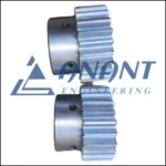 A close-up image of Anant Engineering's spur gear used in mechanical systems.