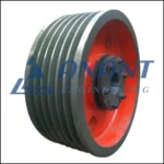 A close-up image of Anant Engineering's taper lock pulley used in power transmission systems.