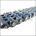 A close-up image of Anant Engineering's transmission roller chain used in mechanical systems.