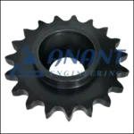 A close-up image of Anant Engineering's transmission roller sprocket used in mechanical systems