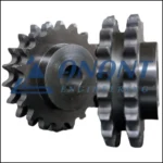 A close-up image of Anant Engineering's transmission roller sprocket used in mechanical systems